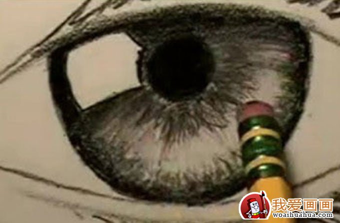 16个步骤教你用铅笔画眼睛手绘素描教程(5)