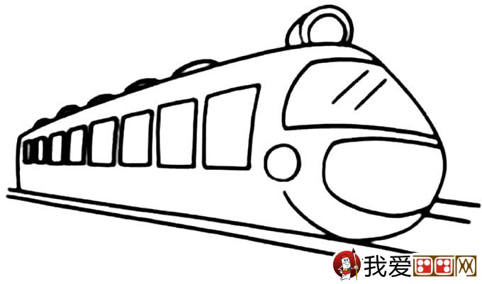 儿童简笔画火车 有关火车简笔画图片大全(6)