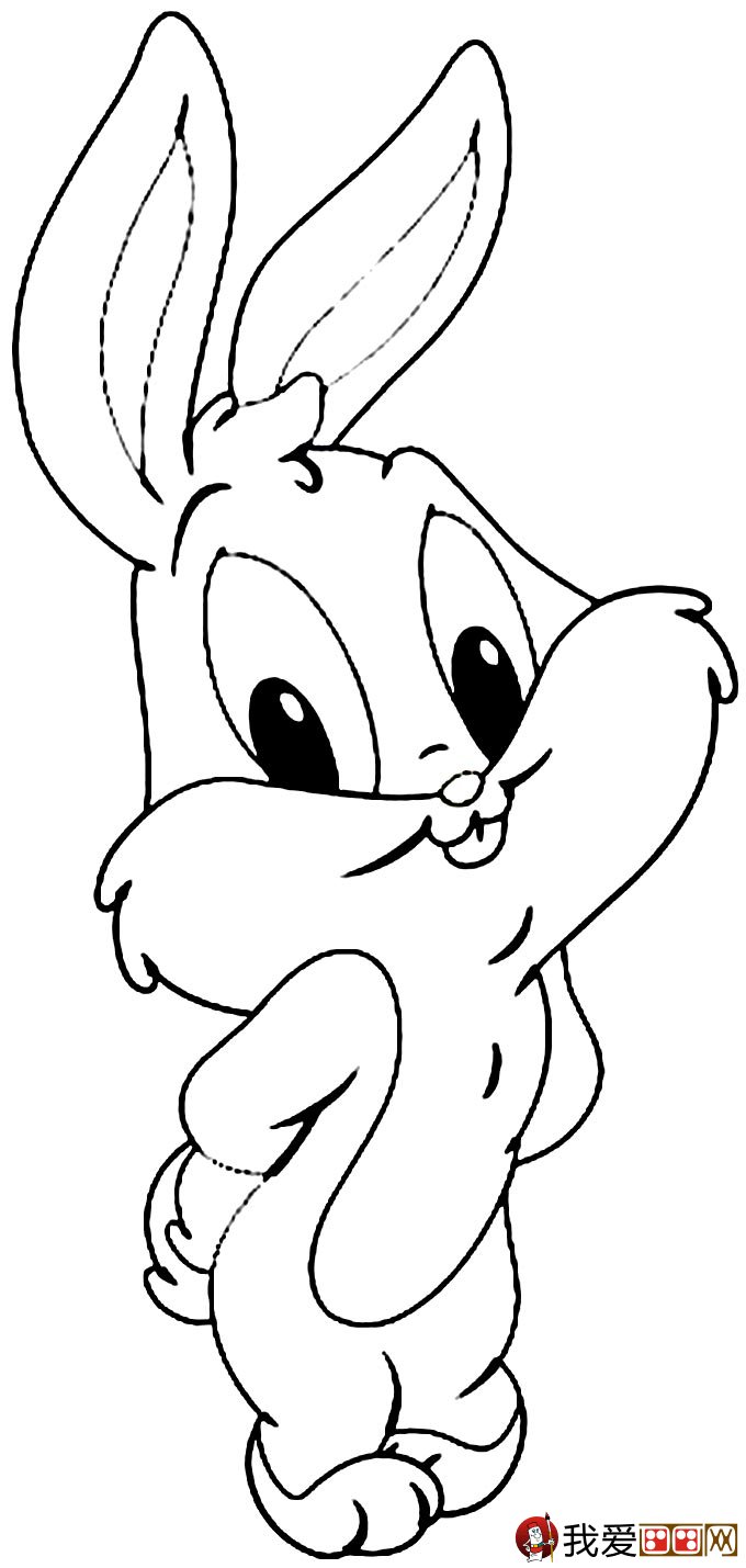 小兔子简笔画,兔子简笔画图片,卡通兔子简笔画,最可爱的兔子简笔画