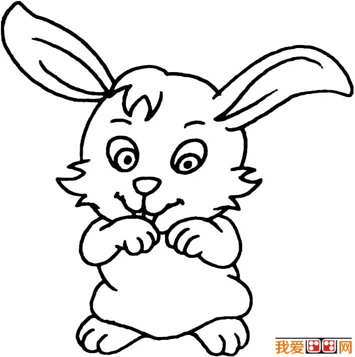 简笔画兔子图片大全,儿童简笔画兔子卡通图片(9)
