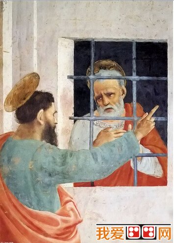st. peter visited in jail by st. paul
