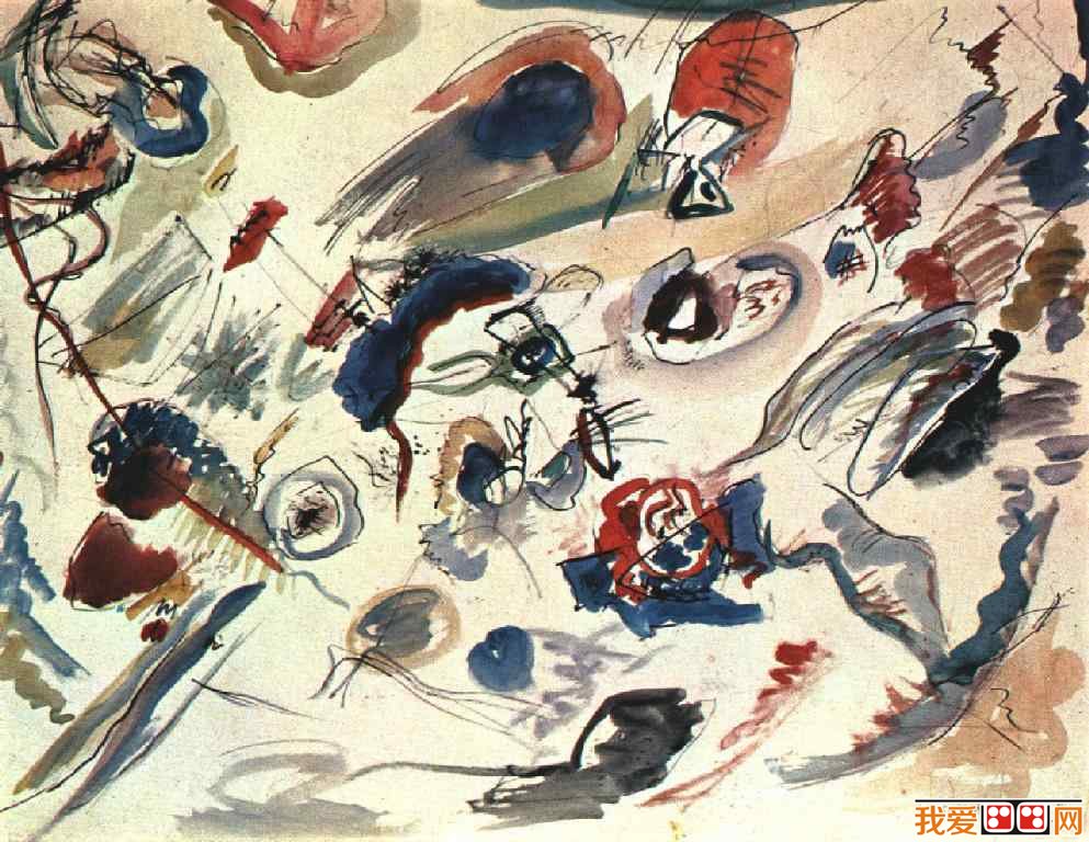 抽象派创始人康丁斯基（Wassily Kandinsky）作品欣赏_世界名画_百科_我