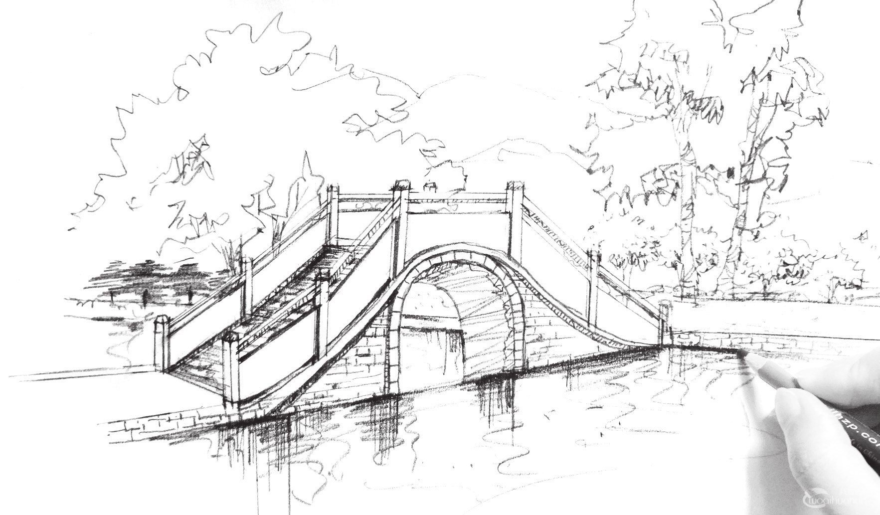 布鲁克林大桥和十七孔桥|插画|插画习作|SarloyX - 原创作品 - 站酷 (ZCOOL)
